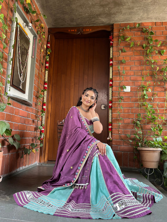 PURPLE & BLUE ( CHANIYA CHOLI )