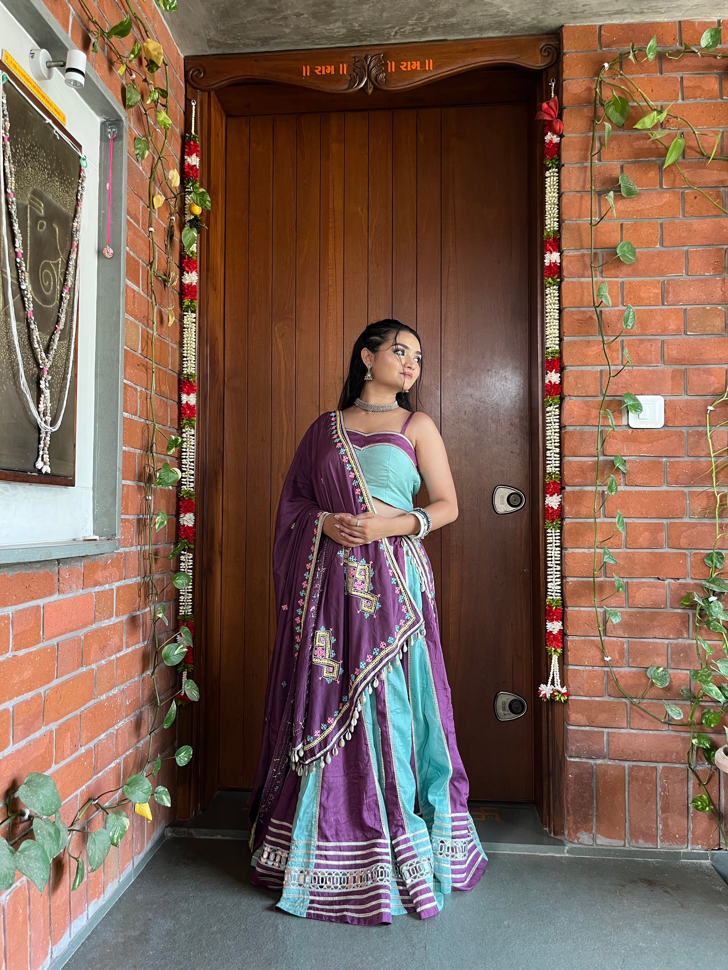 PURPLE & BLUE ( CHANIYA CHOLI )