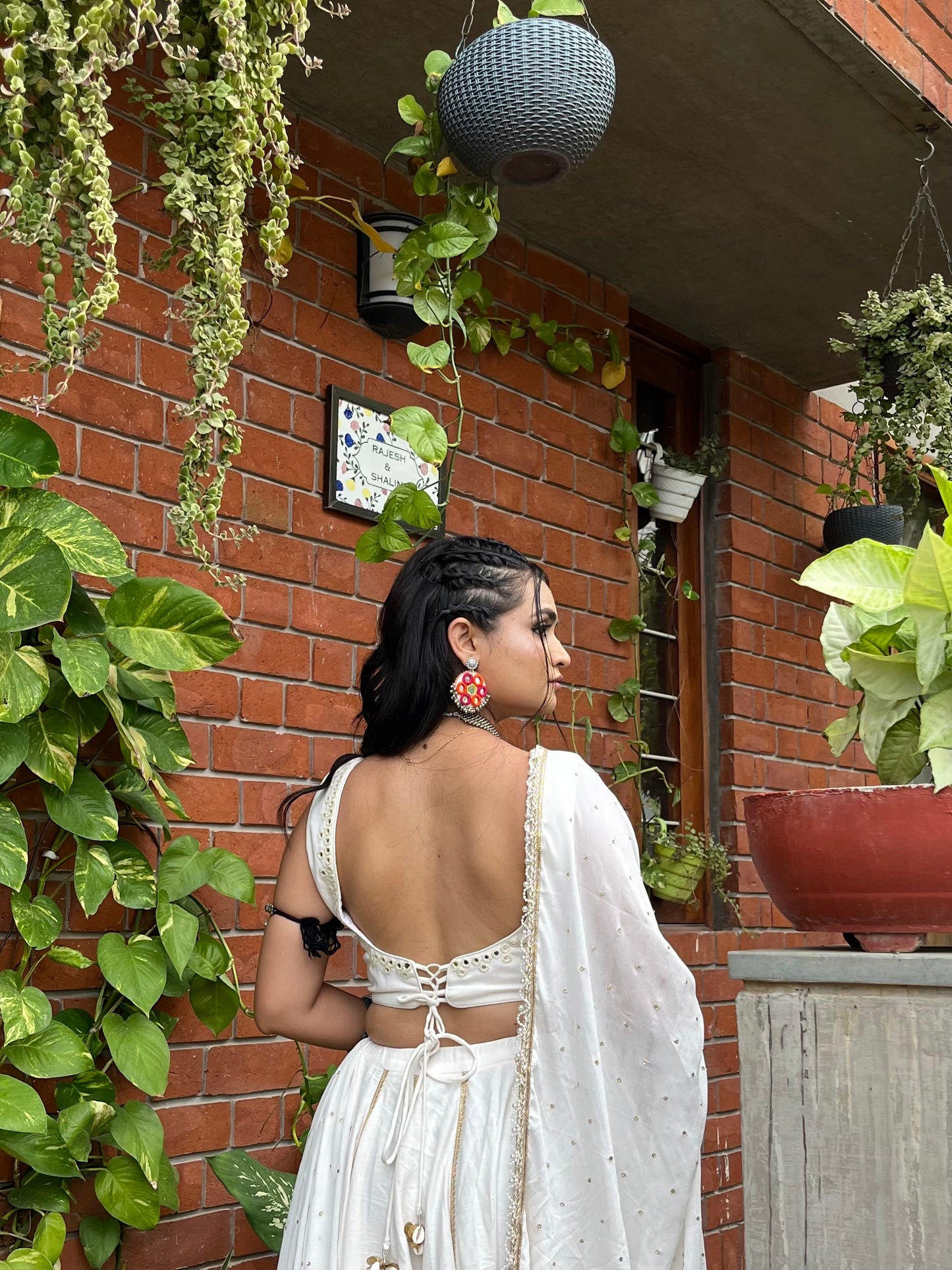 WHITE ( CHANIYA CHOLI )