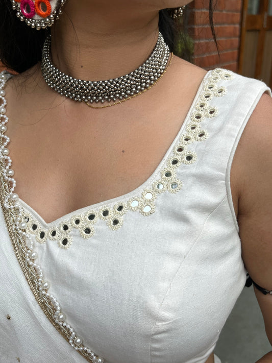 WHITE ( CHANIYA CHOLI )